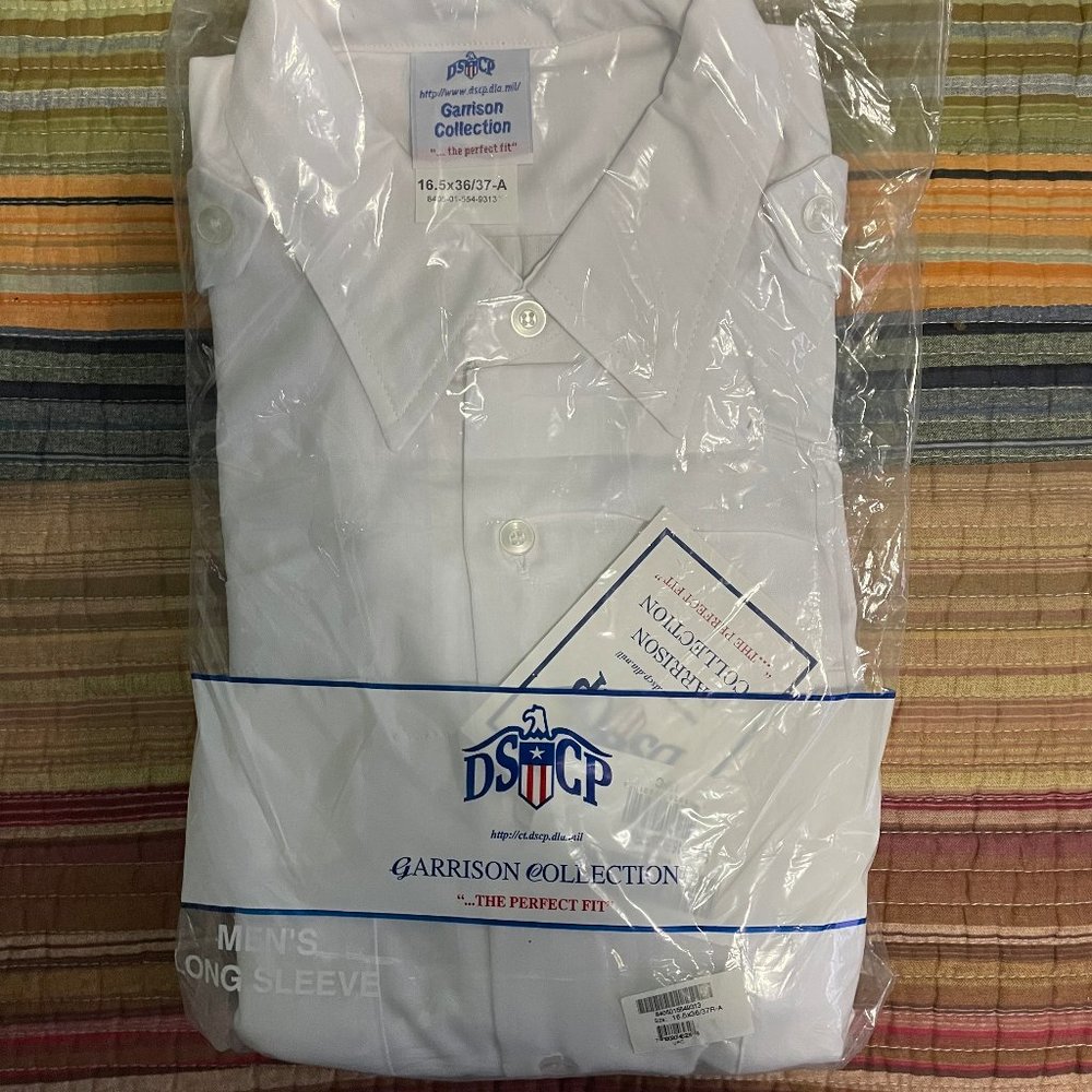 DSCP GARRISON COLLECTION WHITE BUTTON DOWN  LONG SLEEVE SHIRT 16 1/2 NEW!